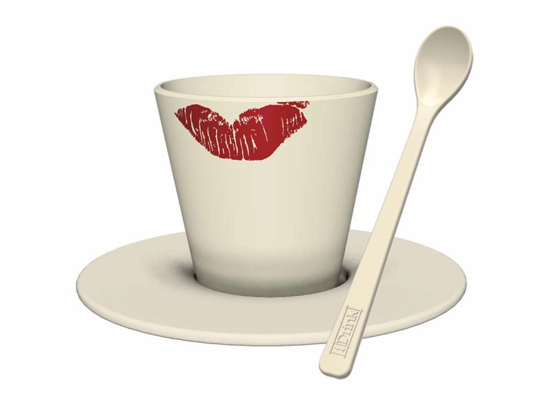 Tasse en R-Pet Set 90ml Kiss