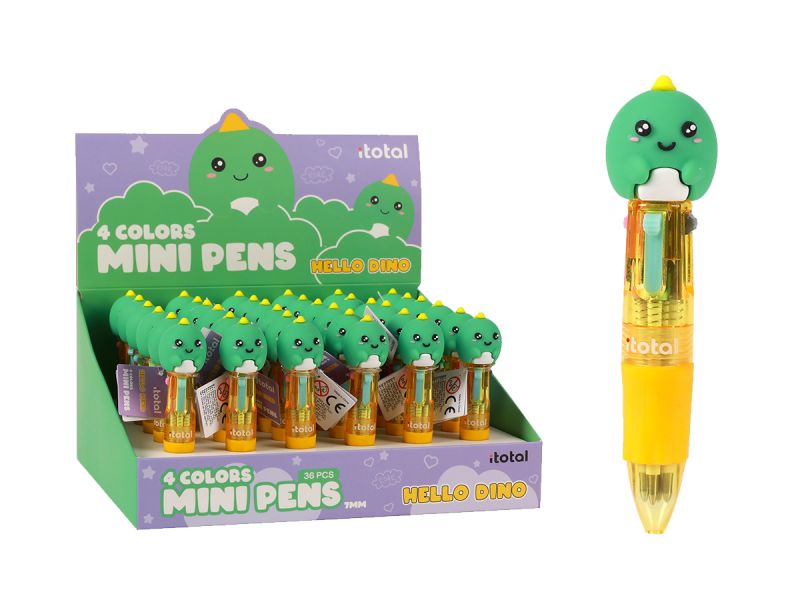 Mini Stylos 4 en 1 Dino 