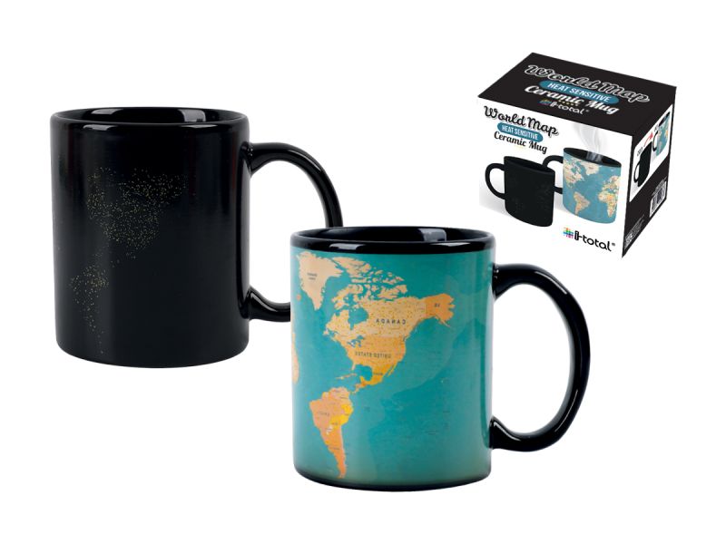 Tasse en céramique 295ml The World Is Yours Carte du monde