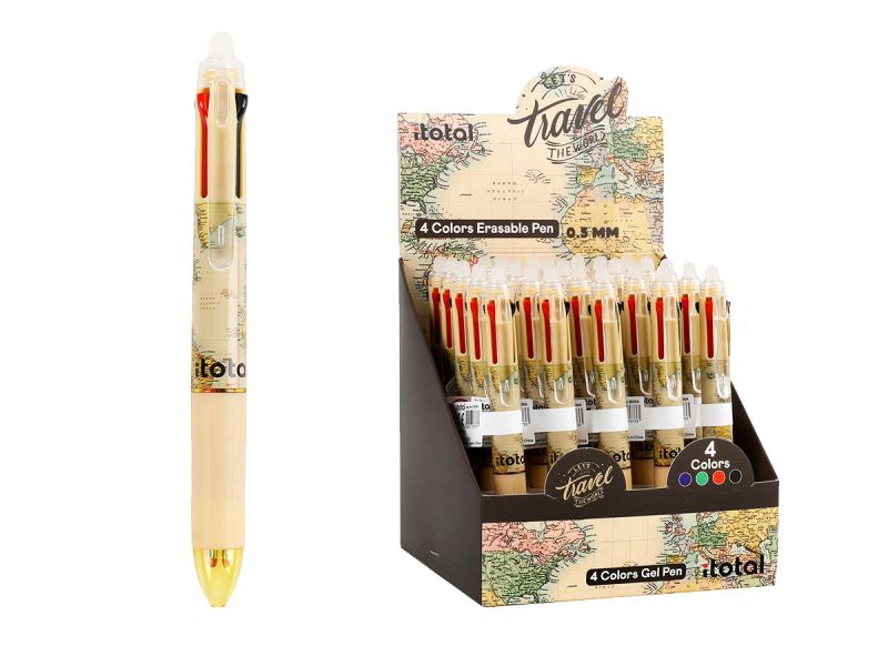 Stylos effaçables 4 en 1 Old Map 