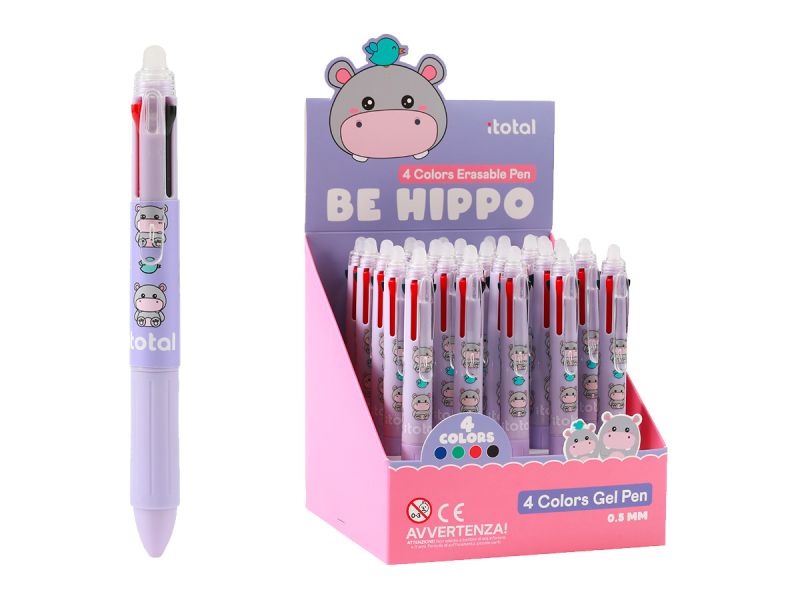 Stylos effaçables 4 en 1 Hippo 