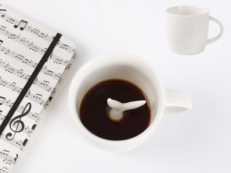Tasse en céramique 3D 300 ml Whale Tail 