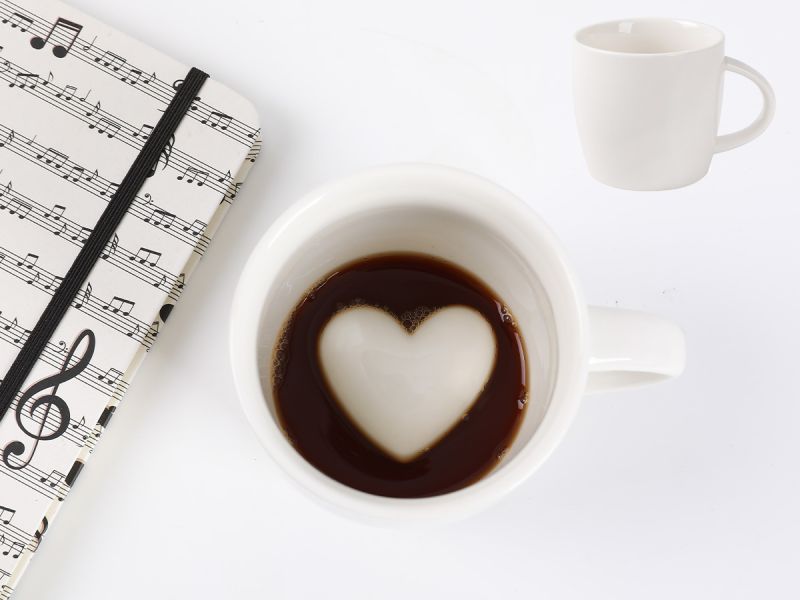 Tasse en céramique 3D 300 ml Heart 