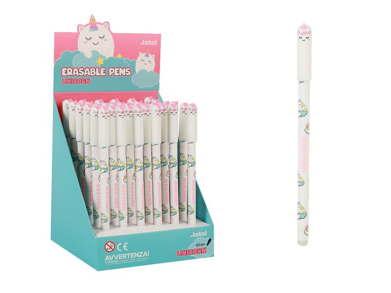 Stylos effaçables Slim Licorne 