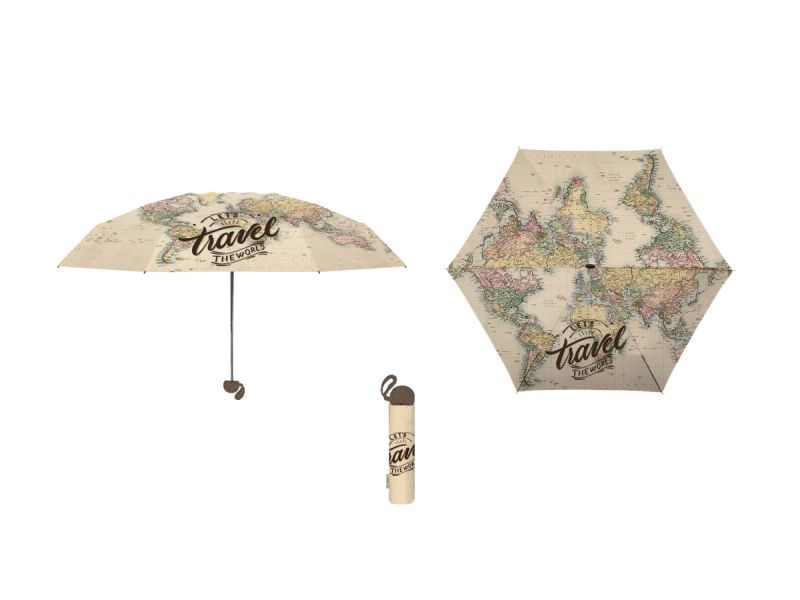 Parapluie automatique Let's Travel the World 
