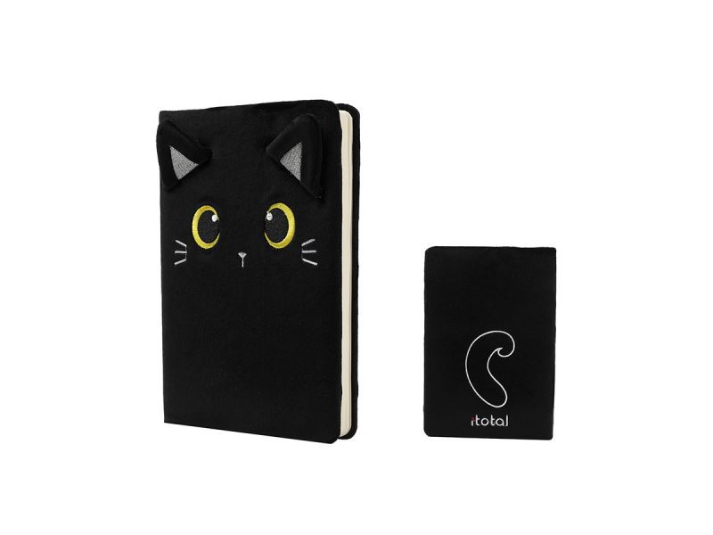Notebook en peluche Chat Noir