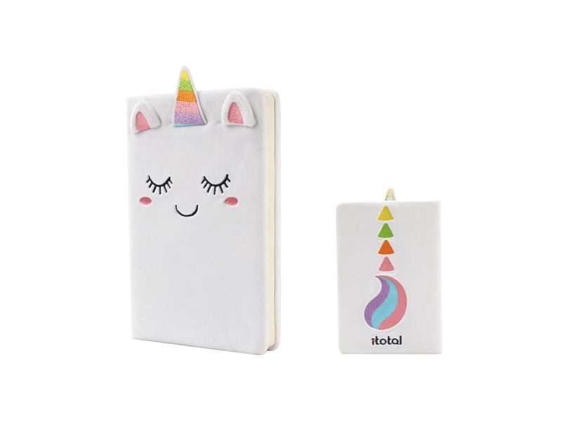 Notebook en peluche Licorne 