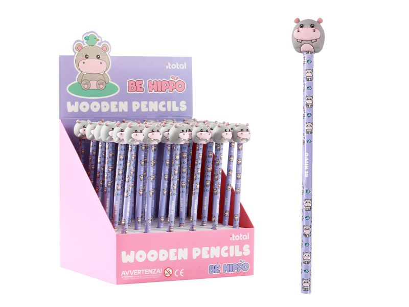 Crayons à papier 3D Hippo 