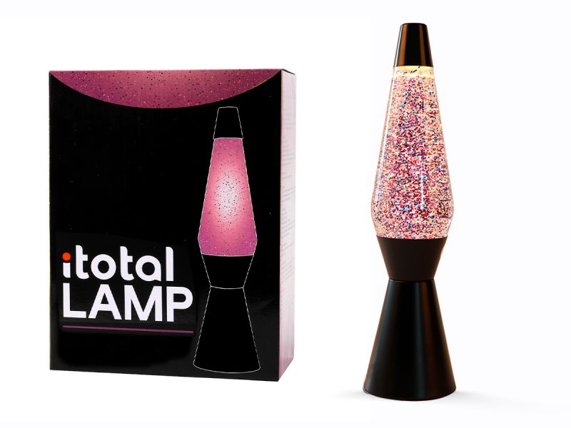 Lampe Lave à Paillettes Base Noire