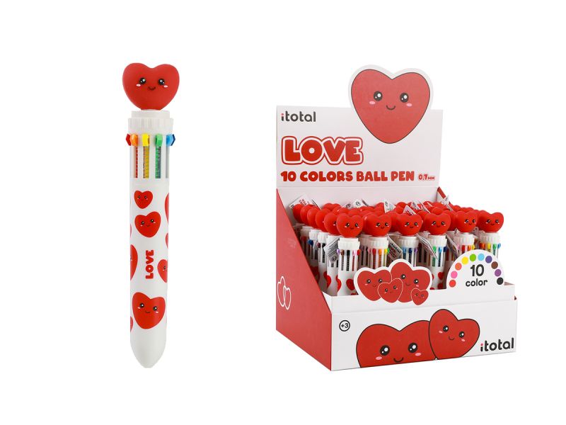 Stylos Multicolors Cœurs 