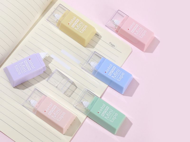 Mini Correcteur Tape Macaron Etui de 6 pièces