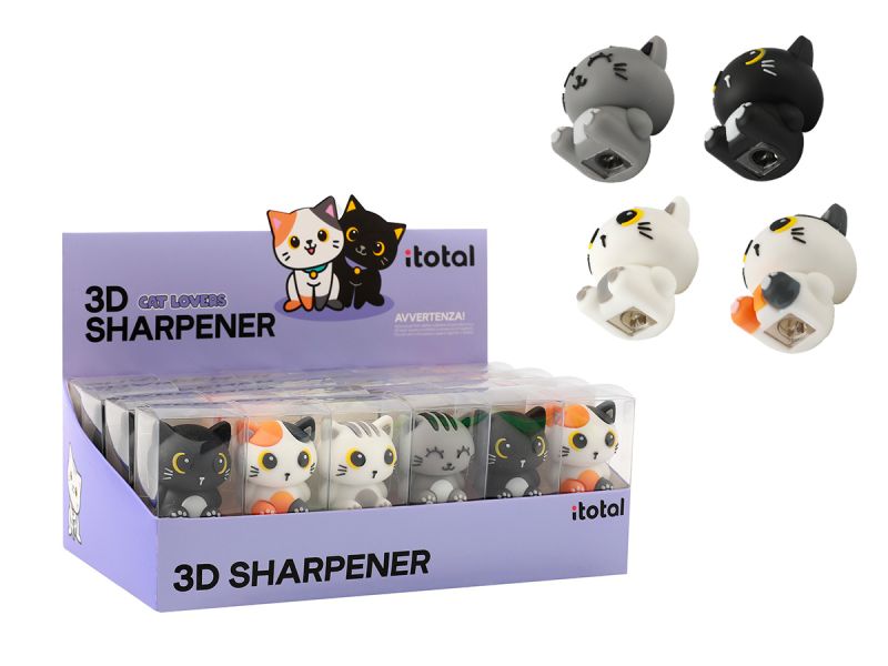 Taille-crayons 3D Chats 
