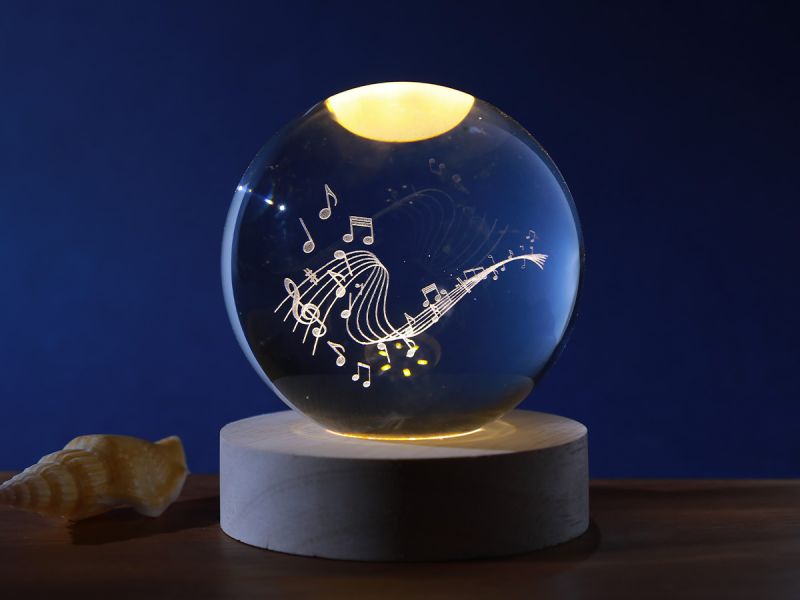 Lampe LED Crystal Ball Music Medium 