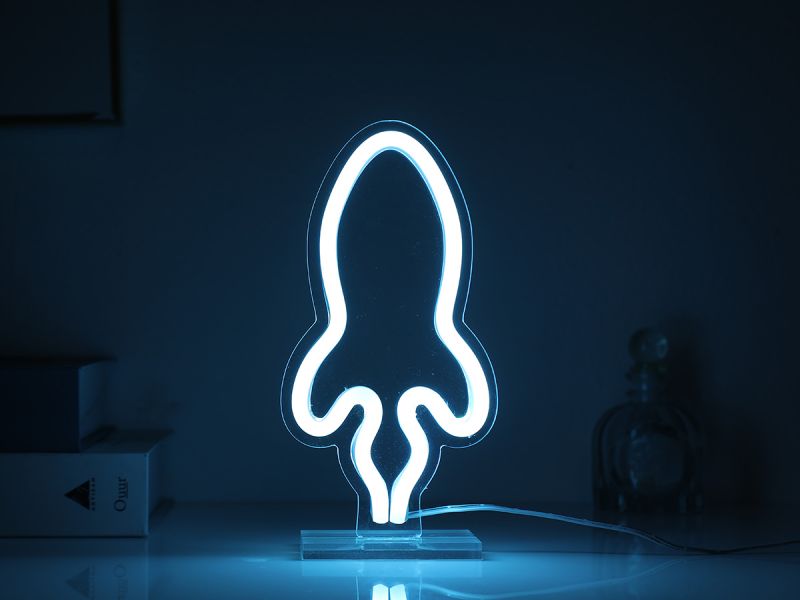Led Sign Rocket 