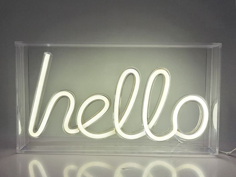 LAMPE LED Neon Led Lights Hello