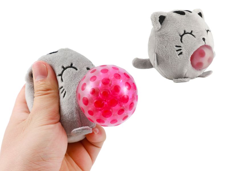 Squishy Ball Chat gris