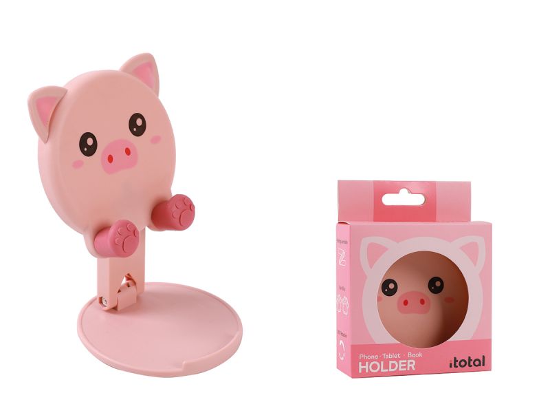 Support pour téléphone, tablette & livre  Cochon