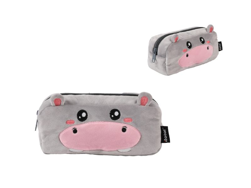 Etui en peluche Hippo 