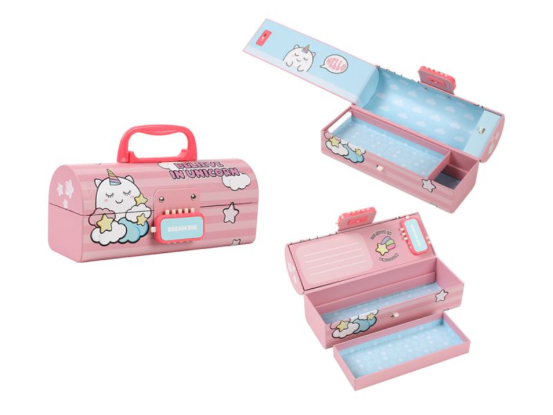 Boîte en papier Organiseur Licorne 