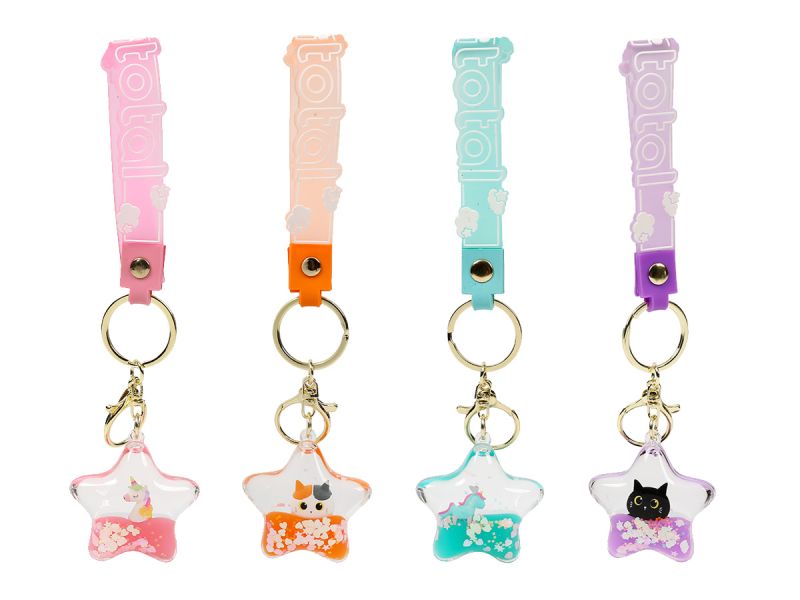 Porte-clés liquides Stars 