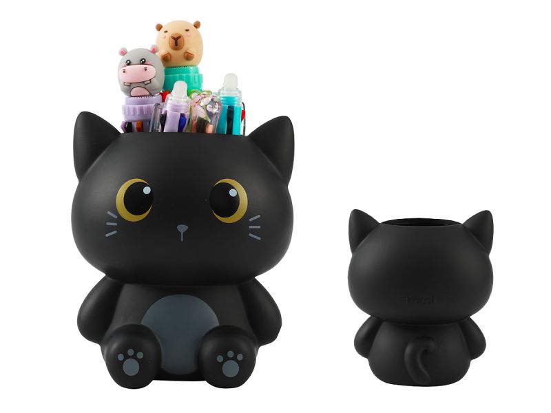 Porte-crayons 3D Chat noir 