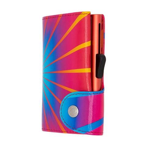 Porte-cartes RFID Cuir imprimé Red Nova / Boîtier Rouge 