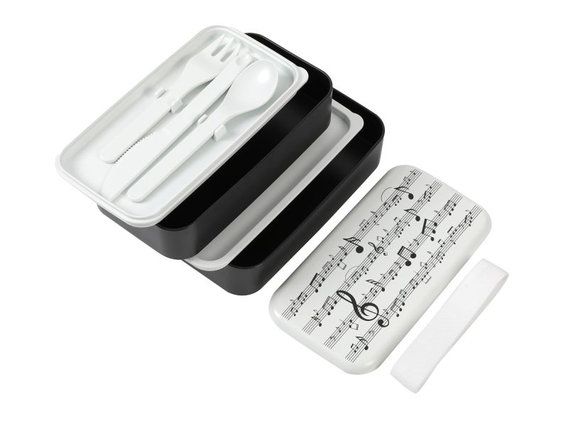Lunch Box, Set 2 Box & couverts Music 650 ml
