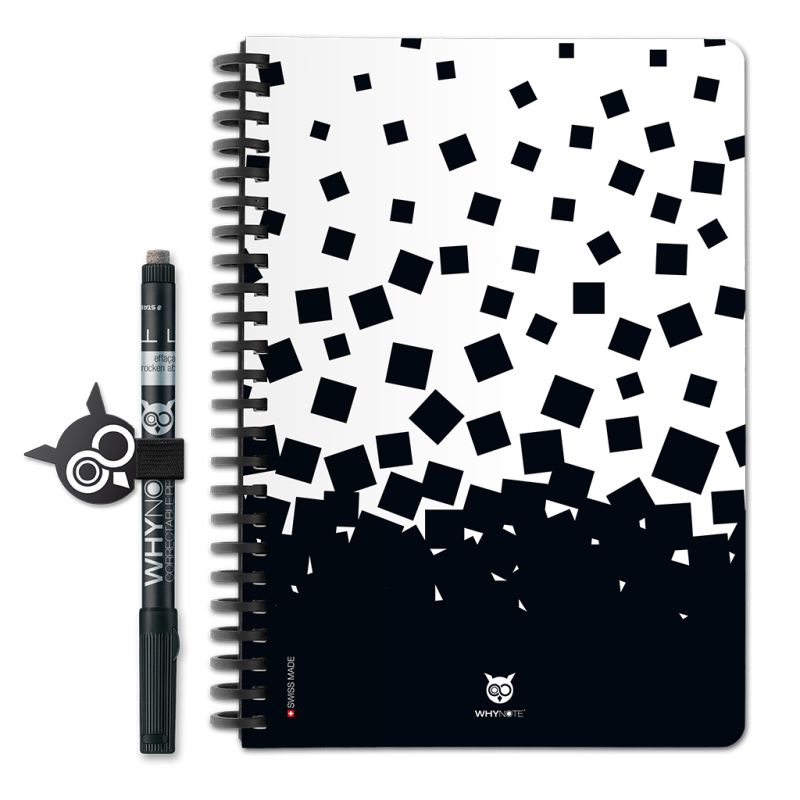 Bloc-notes effaçable A5 Squares