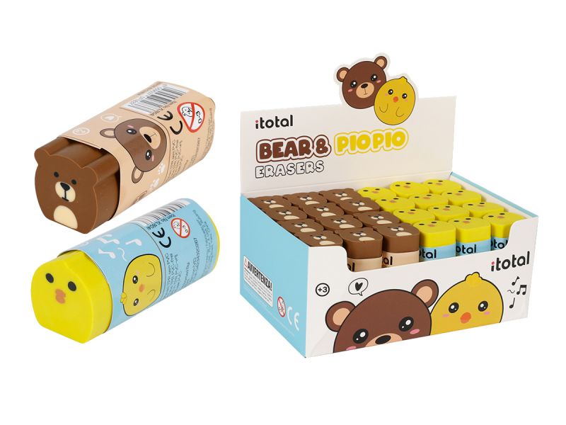 Gommes en forme d'Ours & Poussins  