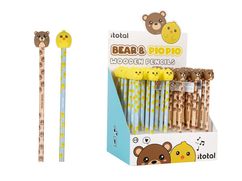 Crayons à papier 3D Ours & Poussins 