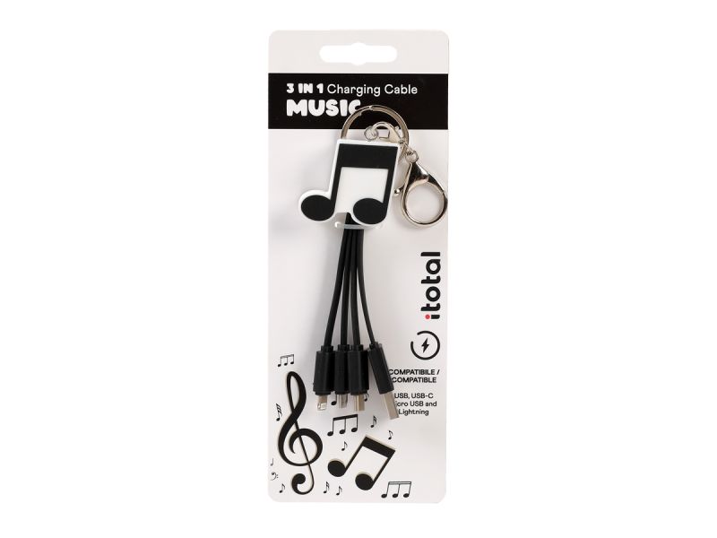Câbles chargeurs Music 3 en 1 USB 