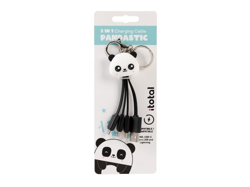 Câbles chargeurs Panda 3 en 1 USB 