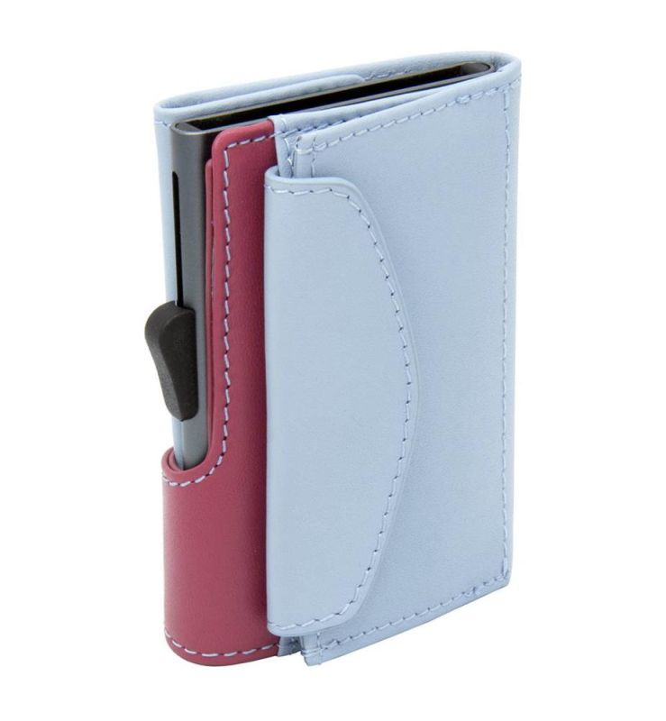 Porte-monnaie et cartes RFID cuir Ice / Cherry 