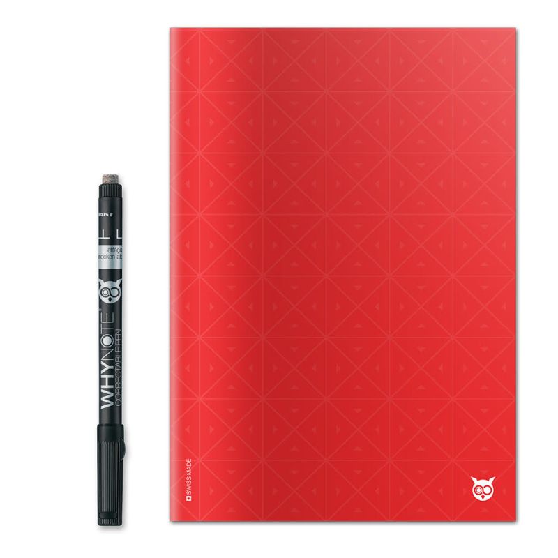 Cahier effaçable A5 Rouge